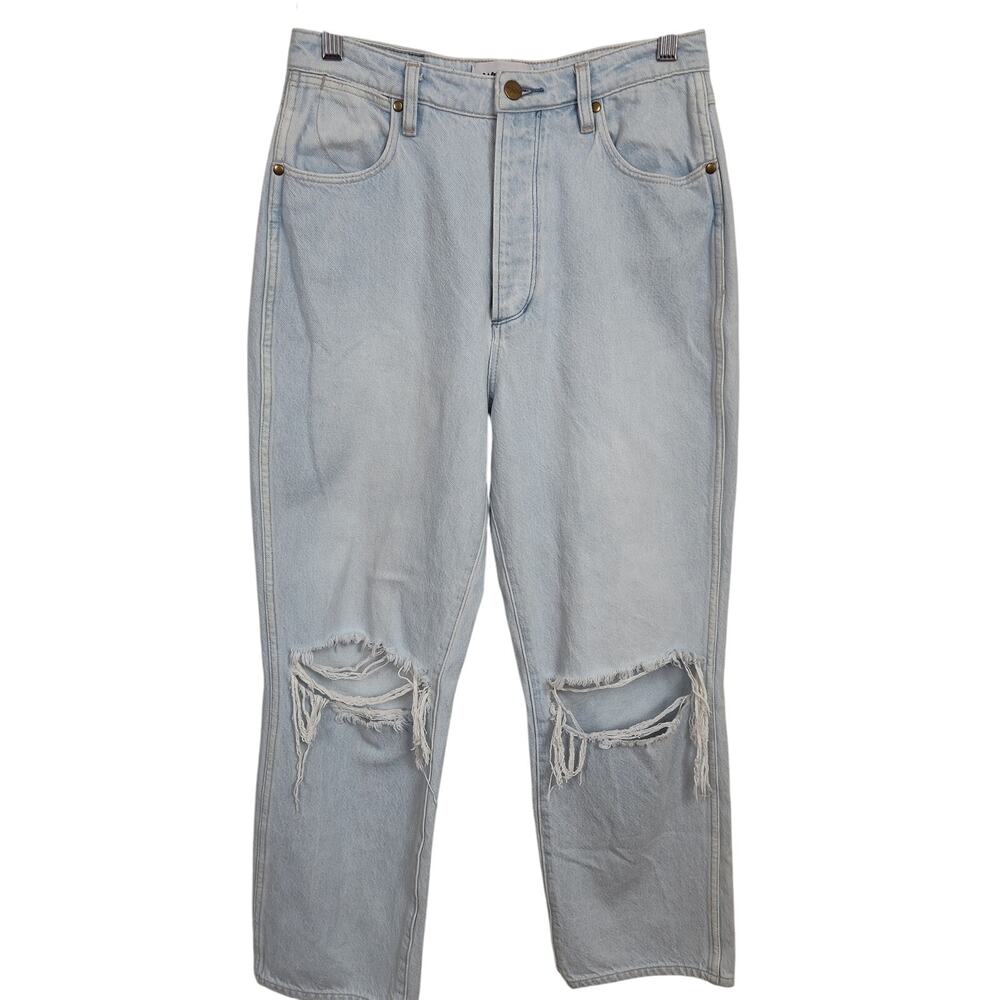 WRANGLER DISTRESSED HIGH WAISTED JEANS LITA WOMEN SIZE 10 BUTTONFLY  LIGHT WASH - Picture 5 of 17